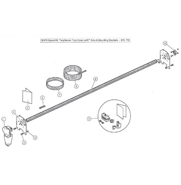 AC040E-31030 – 97″ Tarp Axle (Extreme)